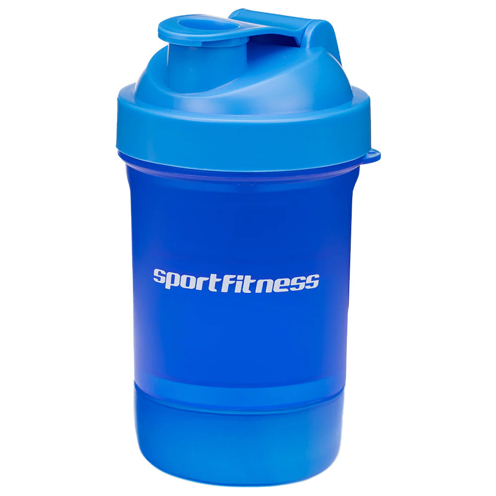 Termo Mezclador Shaker 500 ml Sport Fitness – Mezclador con Compartimientos