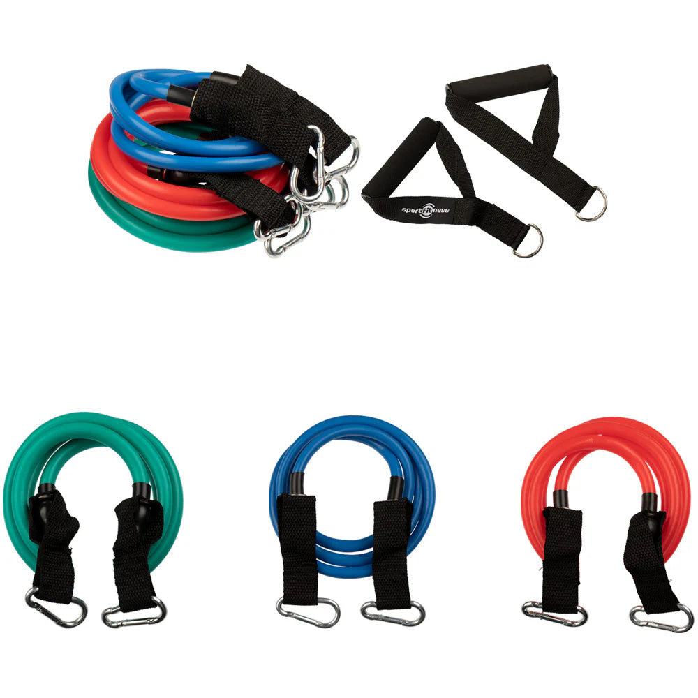 Set de Bandas Tubulares de Resistencia Sport Fitness