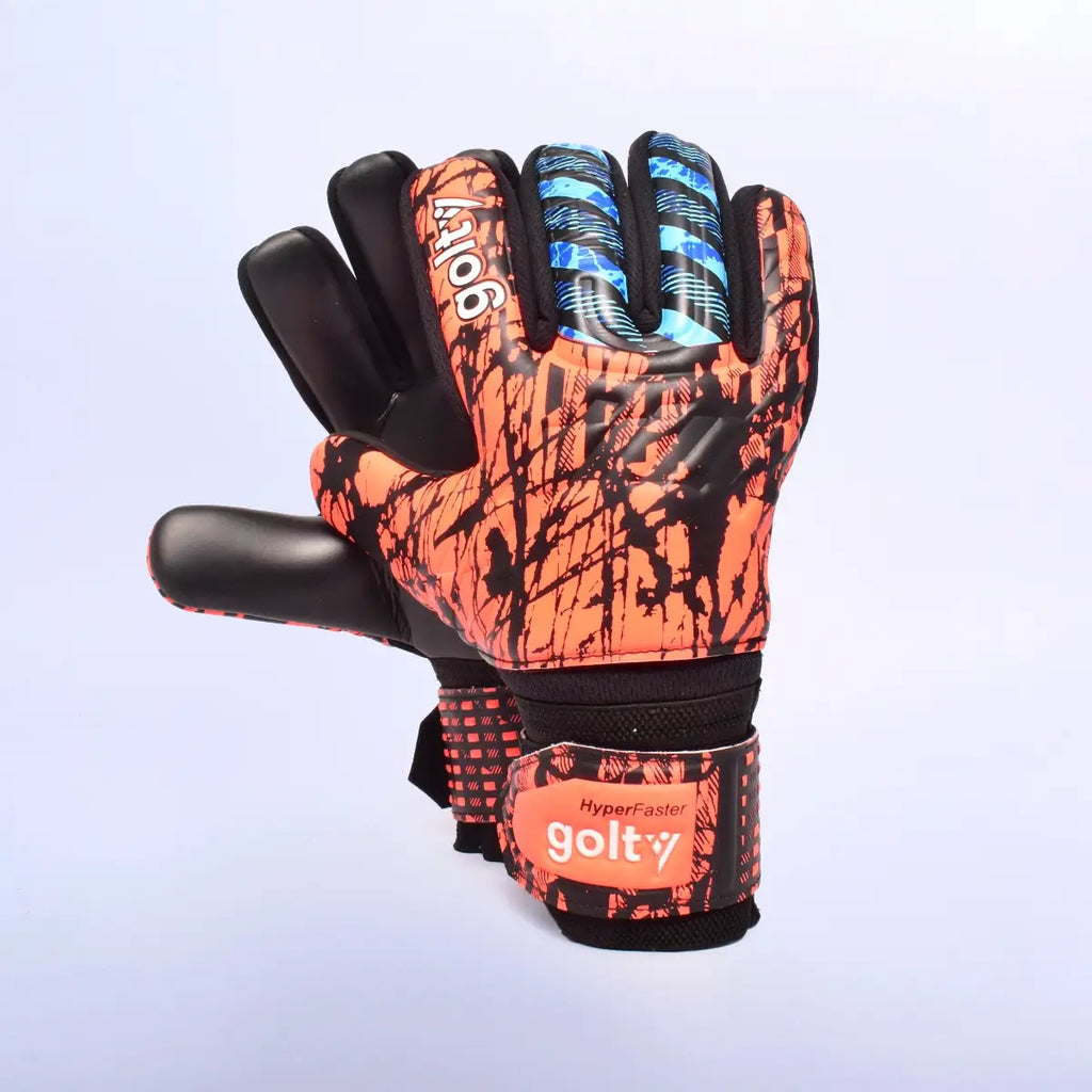 Guantes de Arquero Golty Hyperfaster Naranja/Azul