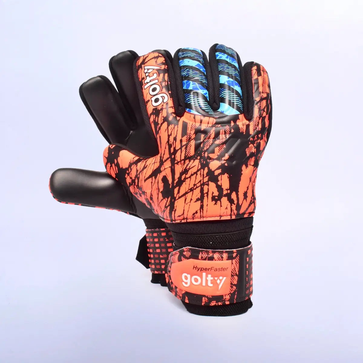 Guantes de Arquero Golty Hyperfaster Naranja/Azul
